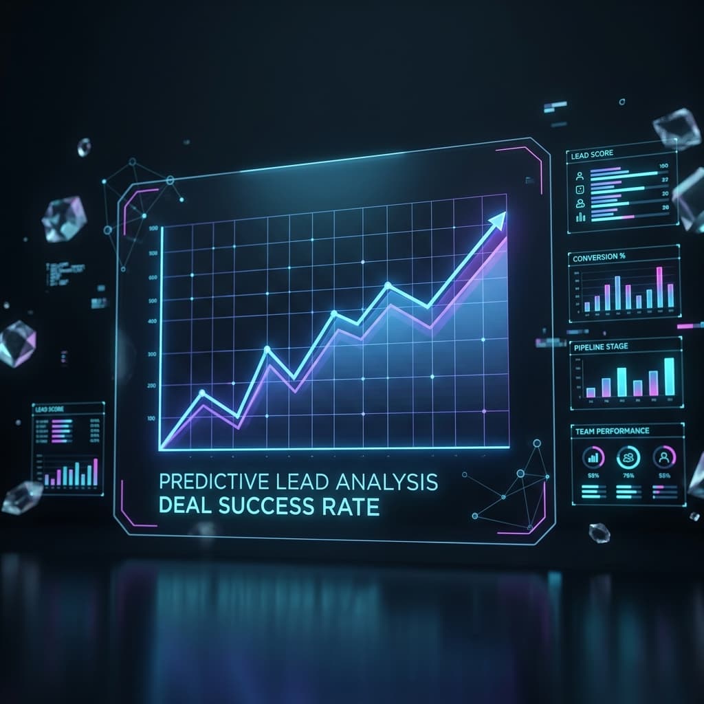 OmniFlow CRM AI lead scoring and automation showcase